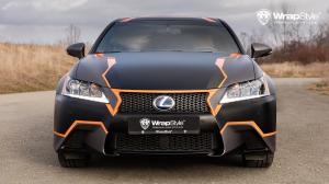 Lexus GS450h F-Sport in Black & Orange by WrapStyle 2017 года